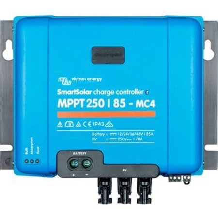 INVERTERS R US Victron Energy SmartSolar Charge Controller, MPPT 250V/85-MC4 Connection VE.Can, Blue, Aluminum SCC125085511